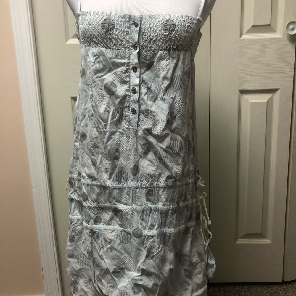 Covet Size Medium Gray/White Print Dress